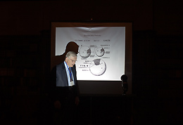 Dr. J. Kirkland during the award talk